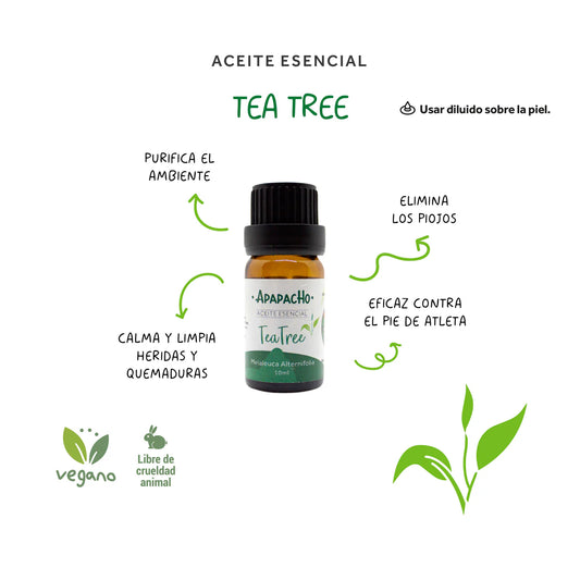 Aceite esencial de tea tree (árbol de té)