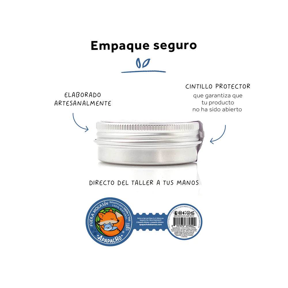 Fuera Mocasín (Bálsamo para gripa y tos)