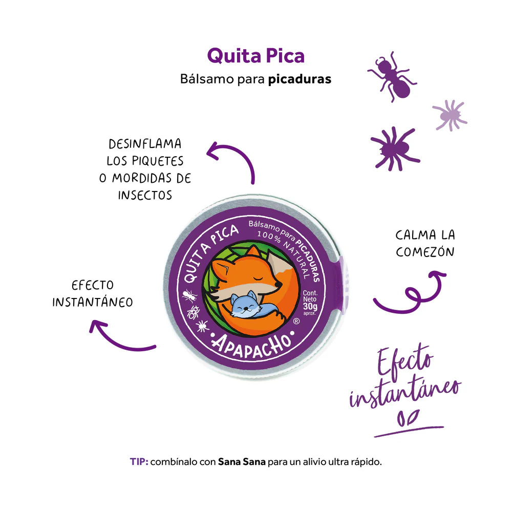 Quita Pica (Bálsamo para piquetes de insectos)