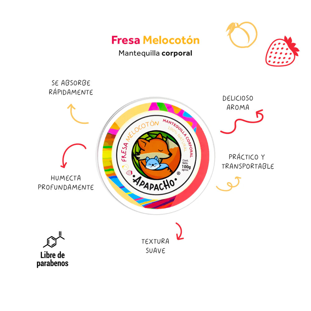 Fresa-Melocotón (Mantequilla Corporal)