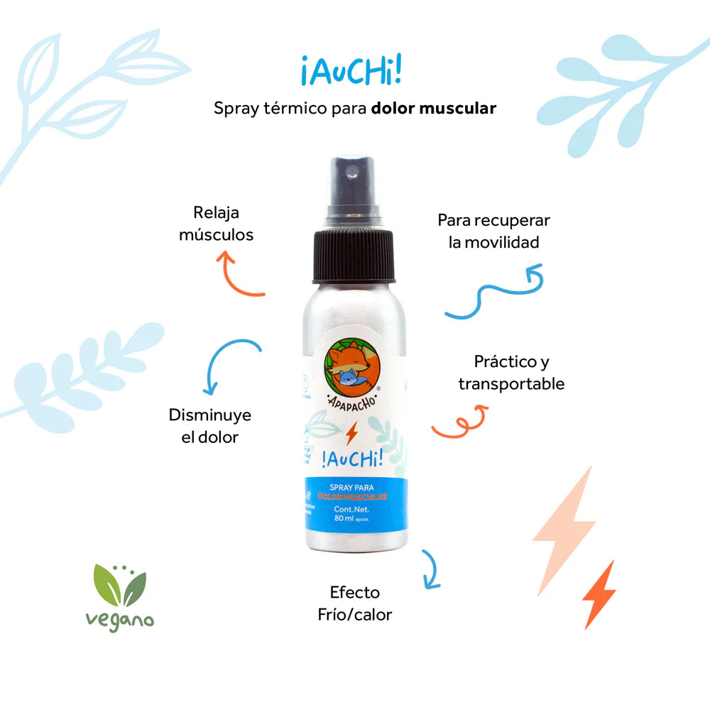 Spray ¡Auchi! (Spray térmico para dolor muscular)
