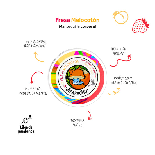 Fresa-Melocotón  (Mantequilla Corporal)